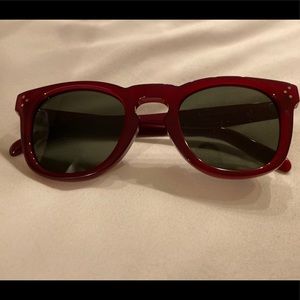 Red Celine sunglasses